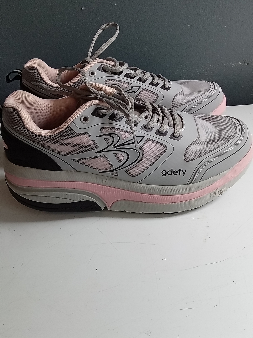 Gravity Defyer G-Defy Ion Women Walking‎ Shoes Grey Pink VersoShock Sneakers